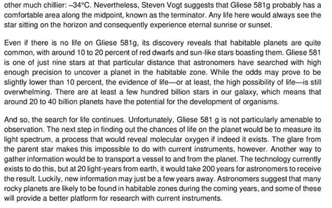 a new planet is discovered reading answers
